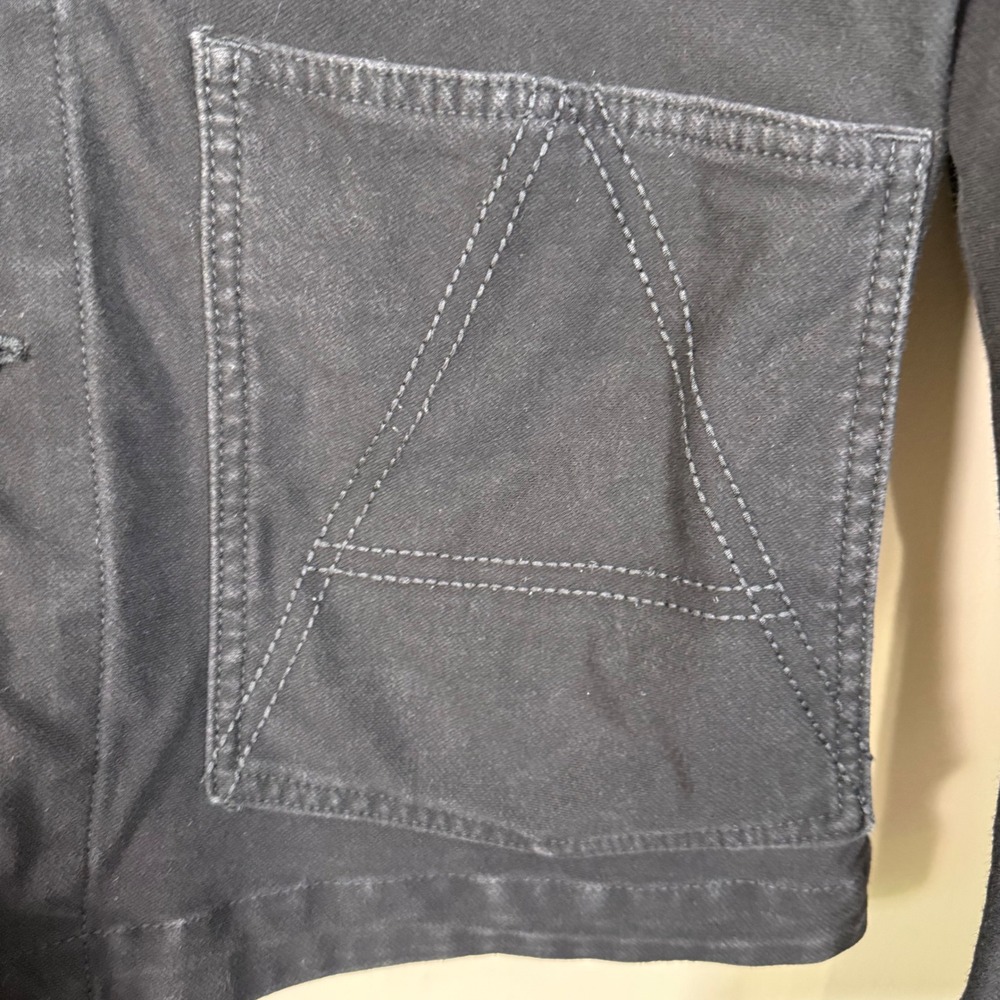 G-STAR RAW A Crotch Sweat 3D Crop Slim Fit Black Blazer Men Large - Picture 4 of 11